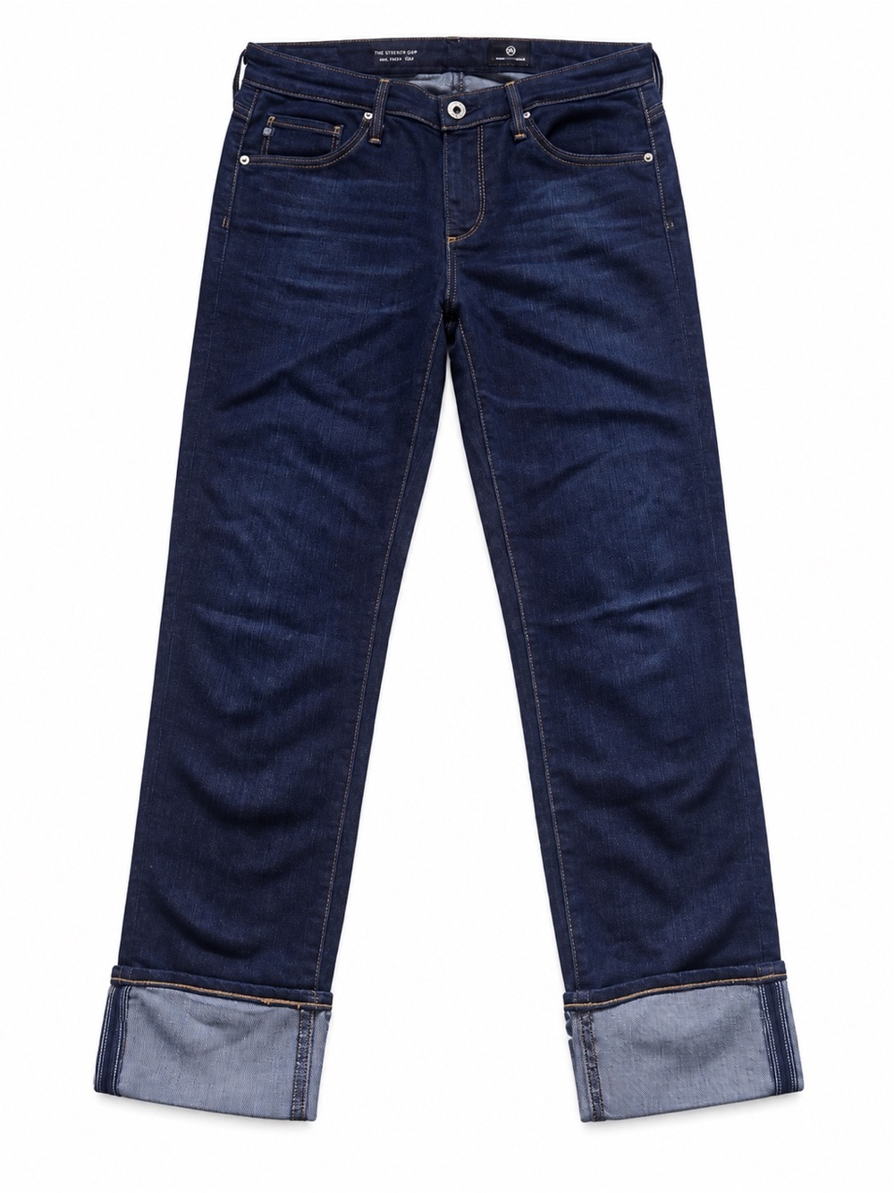 AG- Cuffed hem dark indigo jean- Size 27